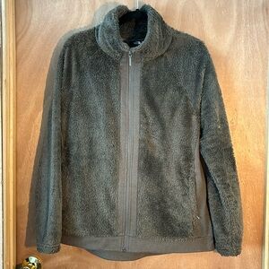 The North Face size large green zip up fleece